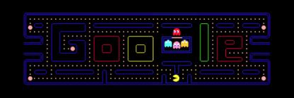 pac man google doodle high score