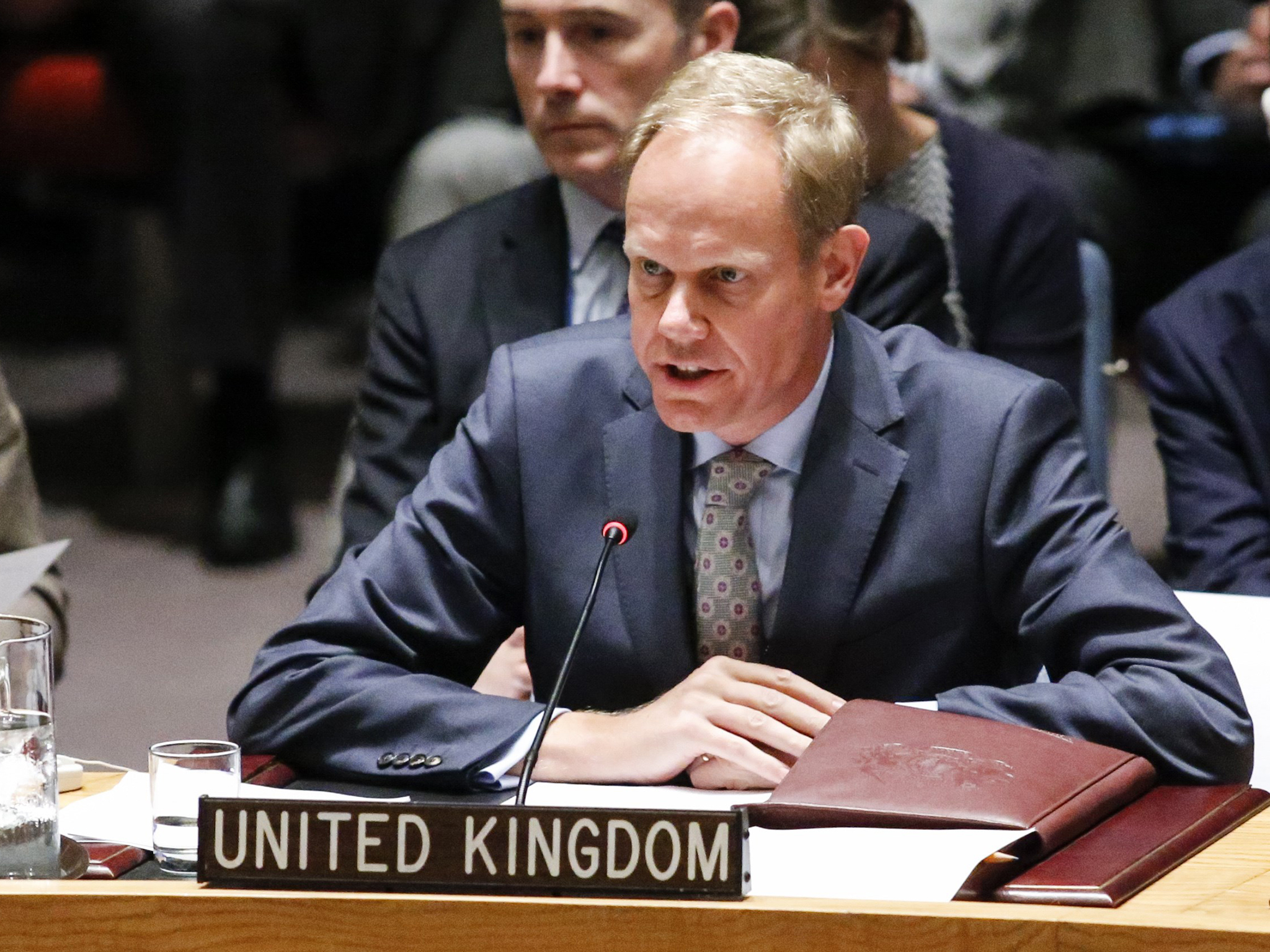 Matthew Rycrofft, Britain’s ambassador to the United Nations 