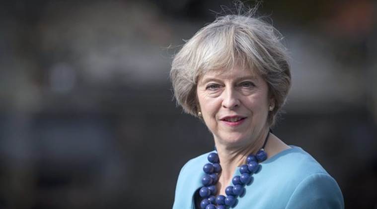Theresa May Visits A Military Base In Salisbury